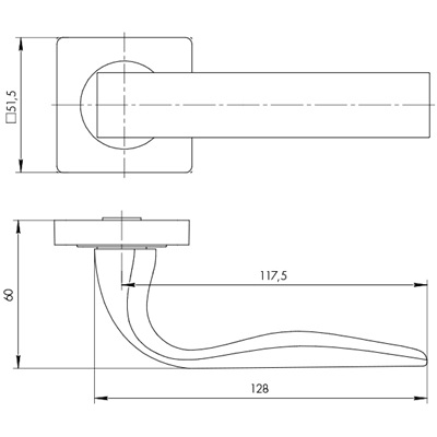 РУЧКА РАЗДЕЛЬНАЯ EVO JK BL-24 ЧЁРНЫЙ
