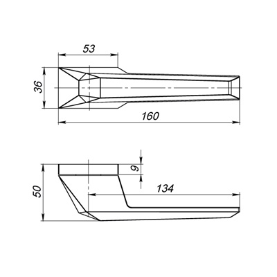 РУЧКА РАЗДЕЛЬНАЯ STONE UCS SN-3 МАТОВЫЙ НИКЕЛЬ