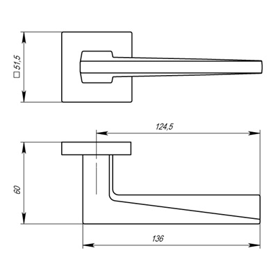РУЧКА РАЗДЕЛЬНАЯ MORI USS WH-19 БЕЛЫЙ