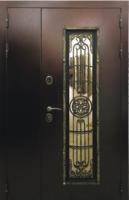 КОВКА МАКСИ БЕЛЫЙ ПАТИНА ЗОЛОТО (ДВУХСТВОРЧАТАЯ)